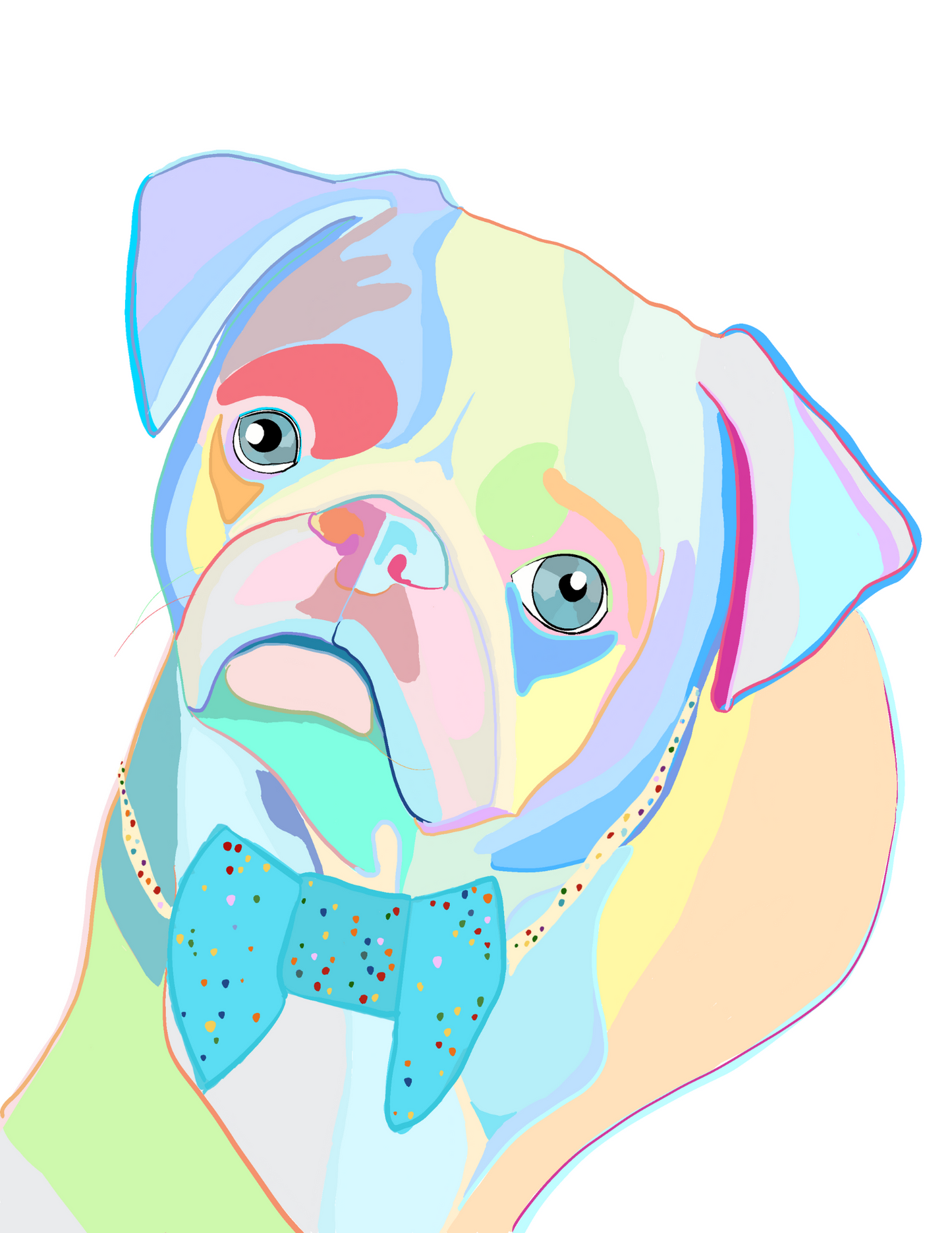 Individual Dog Pop Art Pet Portrait!