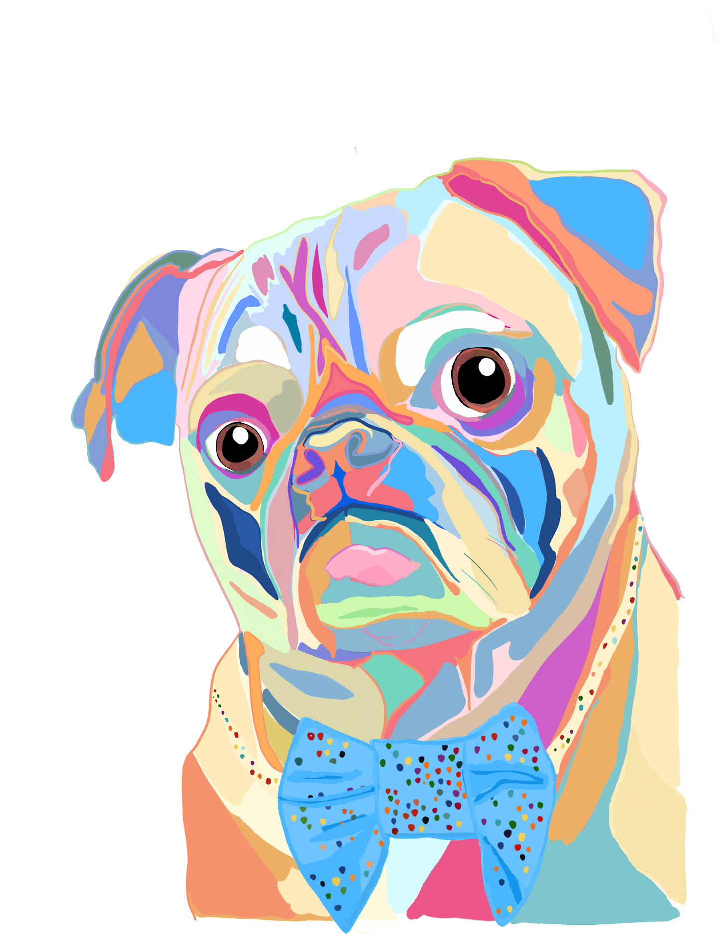 Individual Dog Pop Art Pet Portrait!