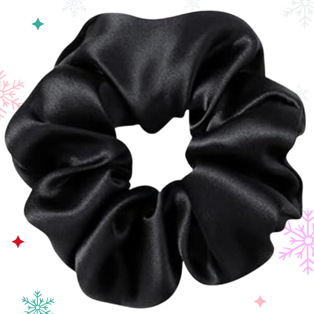 Satin Scrunchie Set Back to the Basics – Classic Black & White