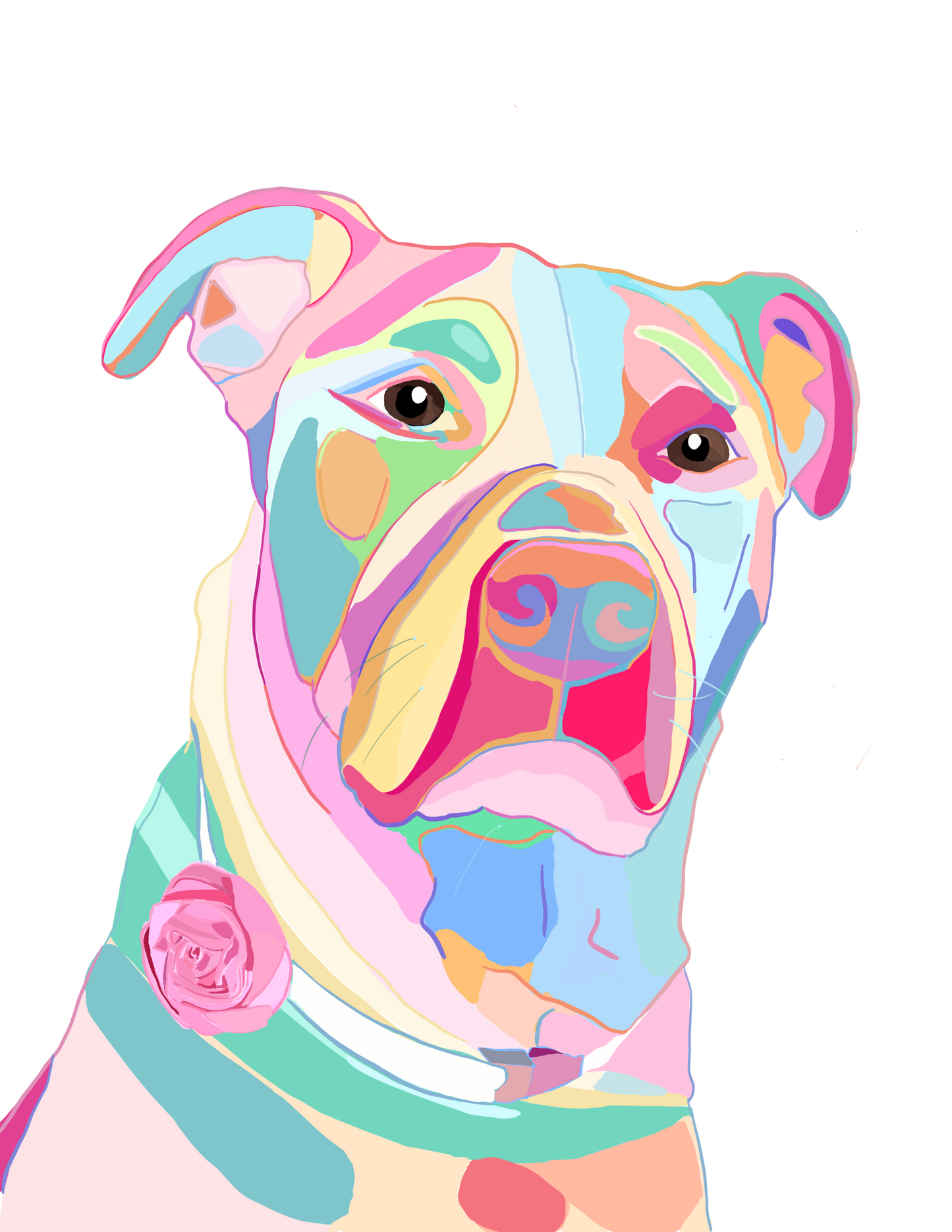 Individual Dog Pop Art Pet Portrait!