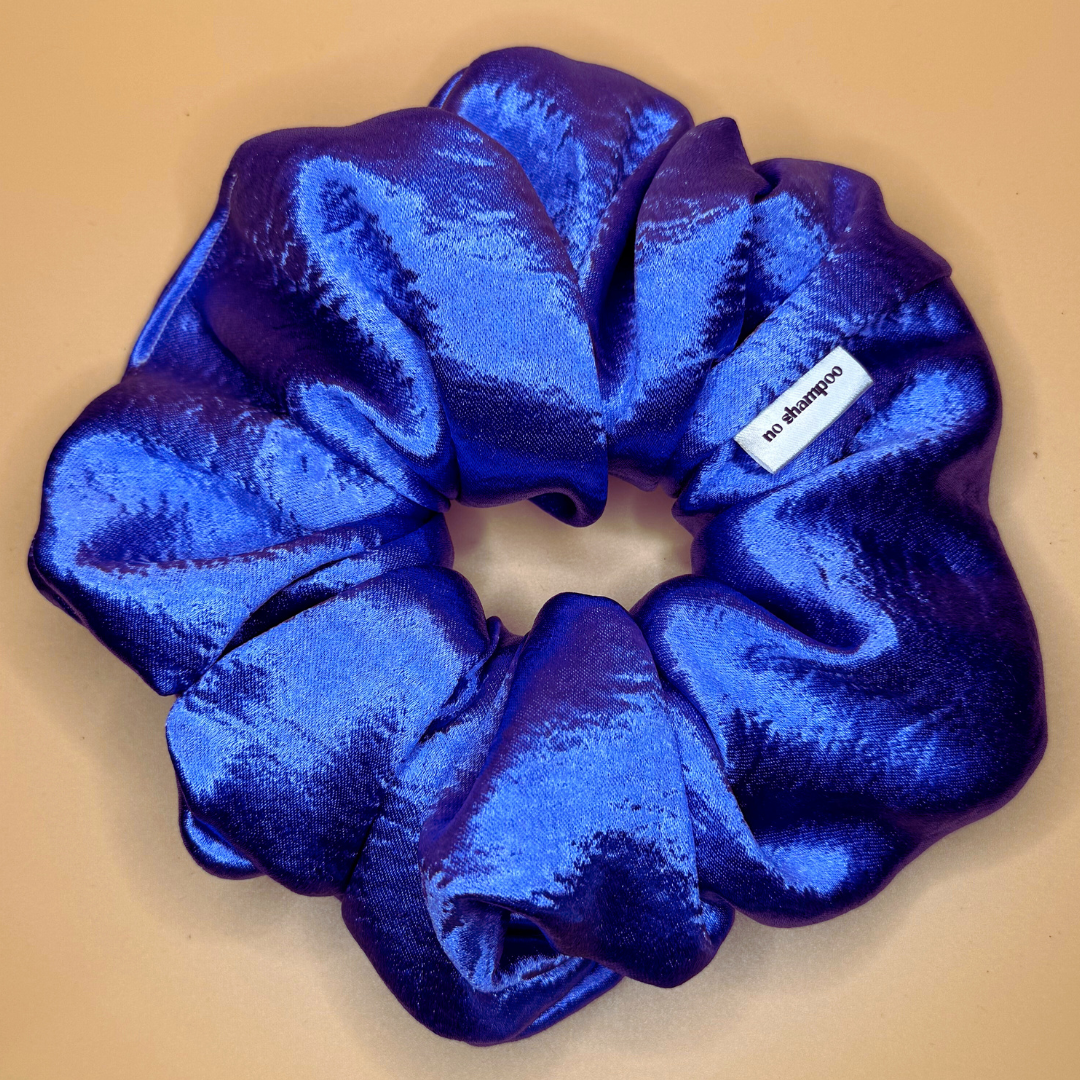 Periwinkle Purple Satin Scrunchie Jumbo