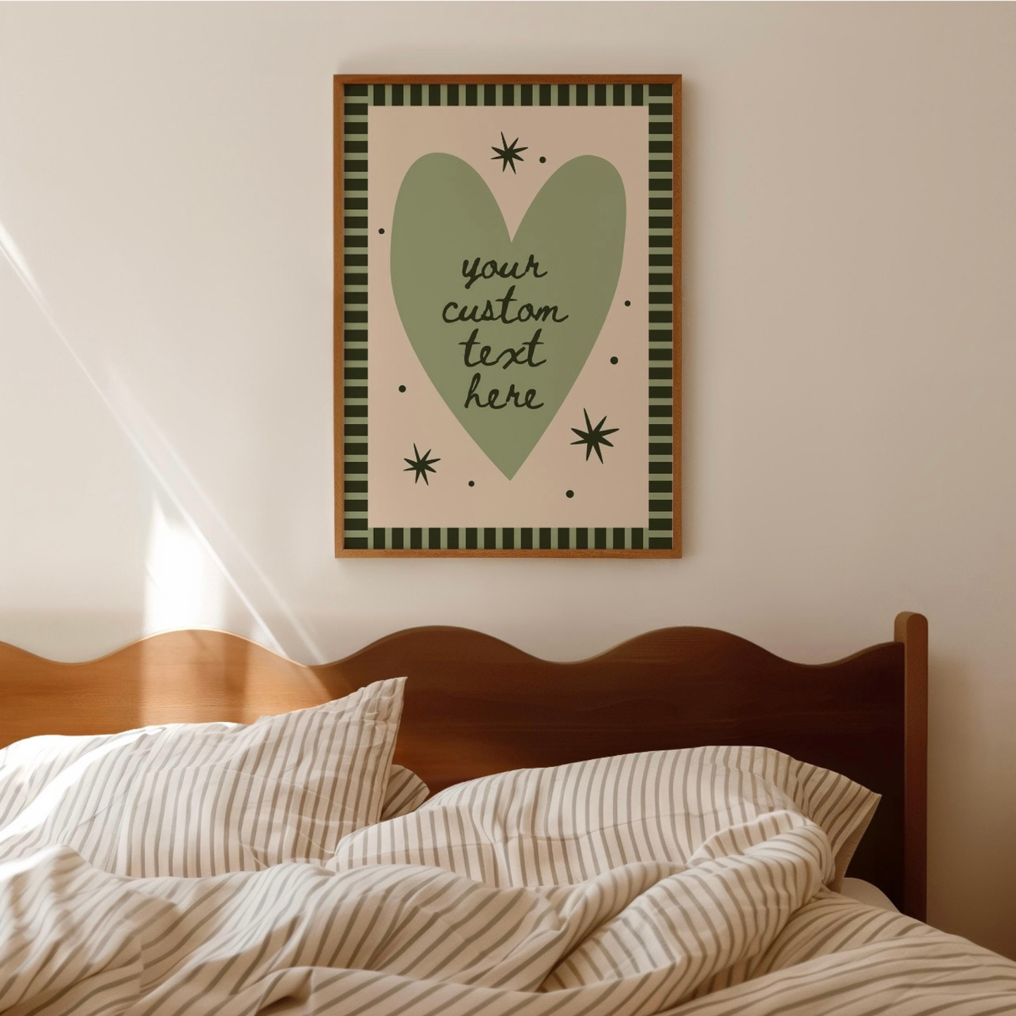 Personalized Heart Quote Print: Custom Text Wall Art!