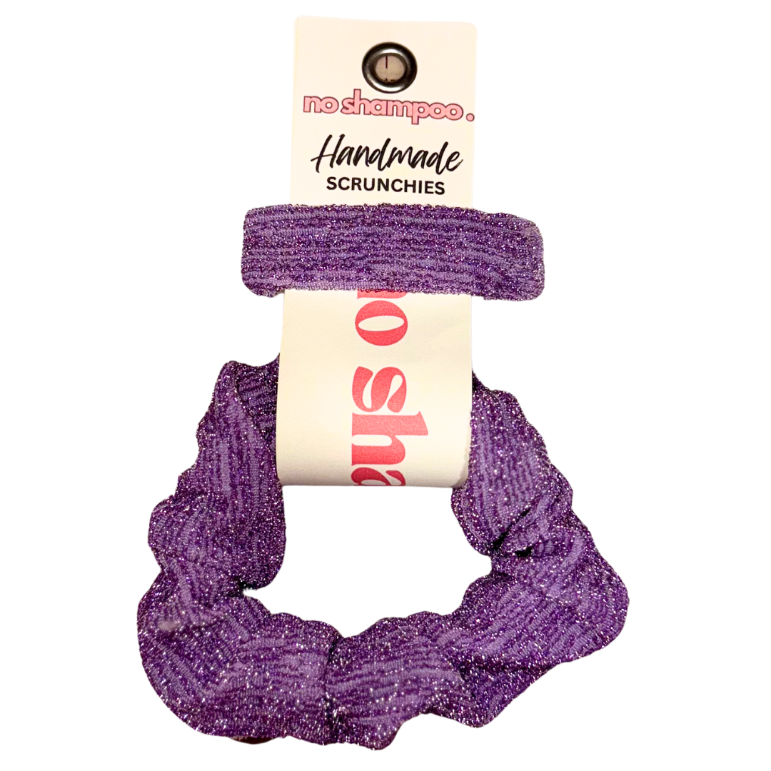 Glow Up Glitter Scrunchie and Snap Clip