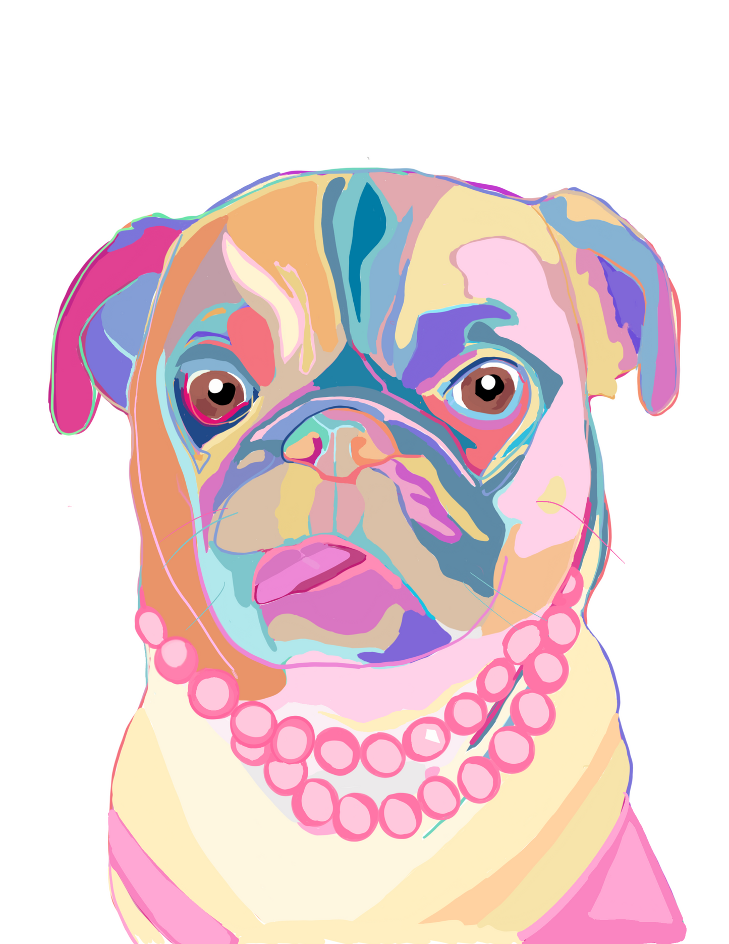 Individual Dog Pop Art Pet Portrait!
