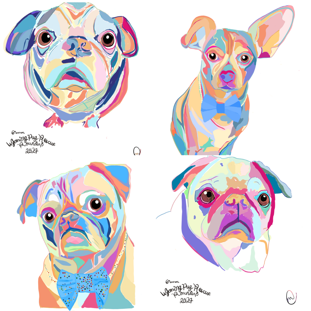 Individual Dog Pop Art Pet Portrait!