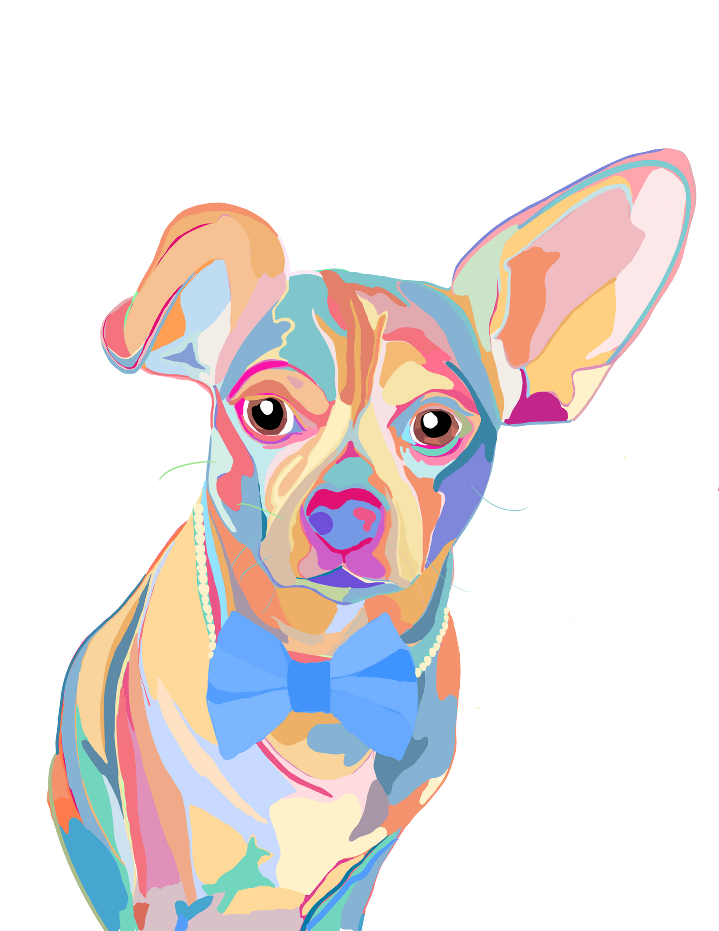 Individual Dog Pop Art Pet Portrait!