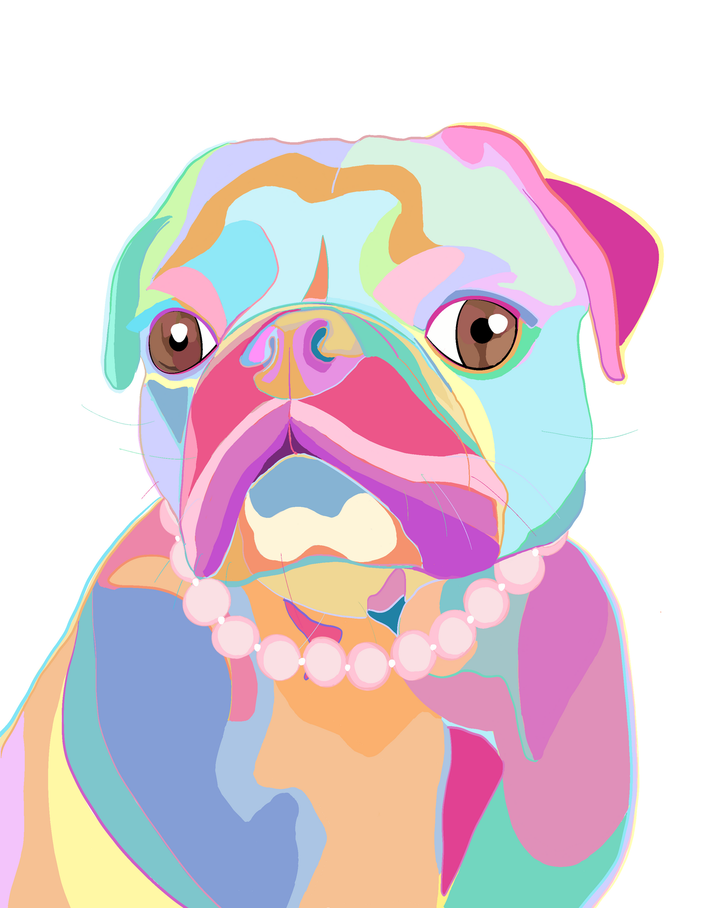 Individual Dog Pop Art Pet Portrait!