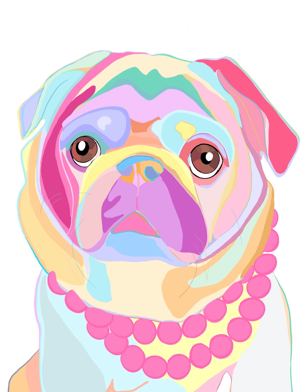 Individual Dog Pop Art Pet Portrait!