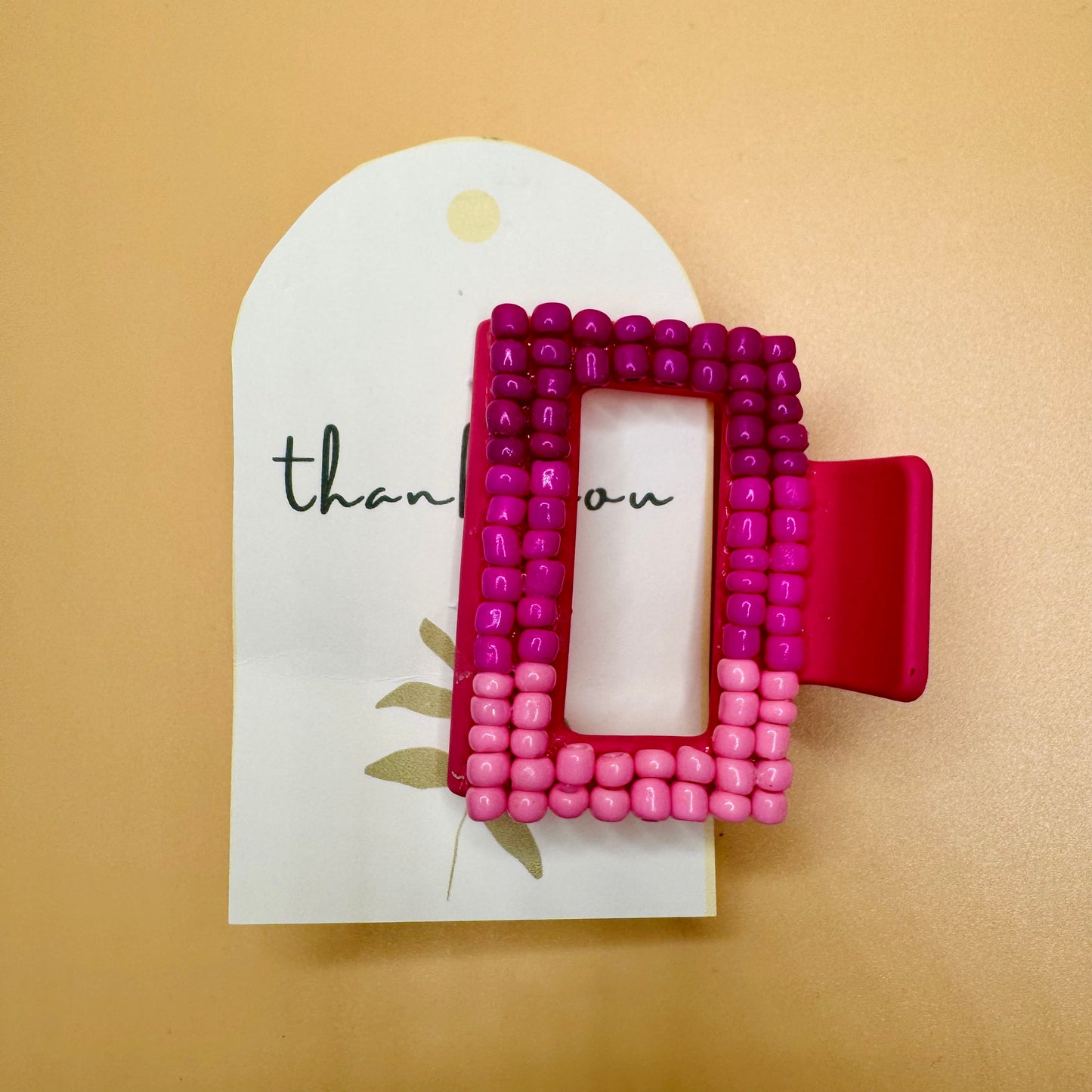 Color Pop Beaded Claw Clip