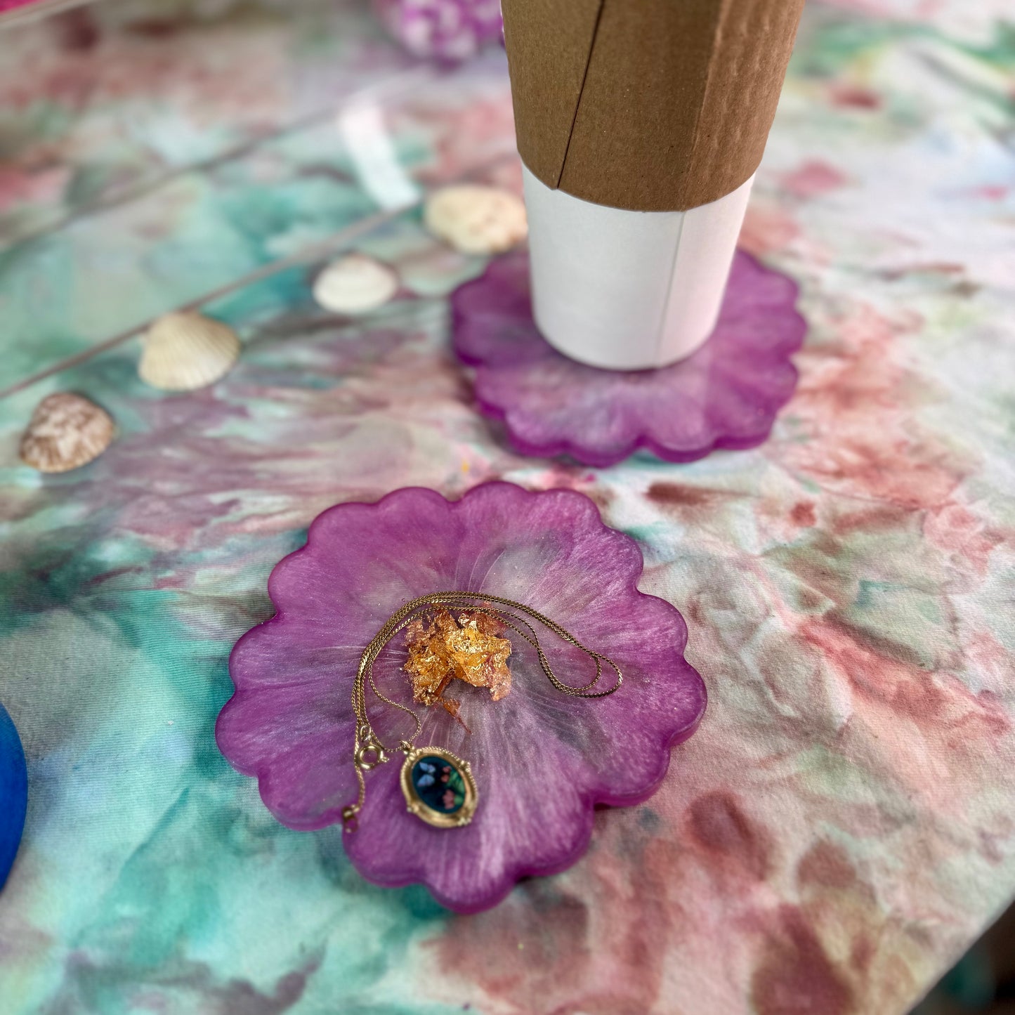 Flower coasters, handmade coasters, personalized coaster set to mix and match, decor