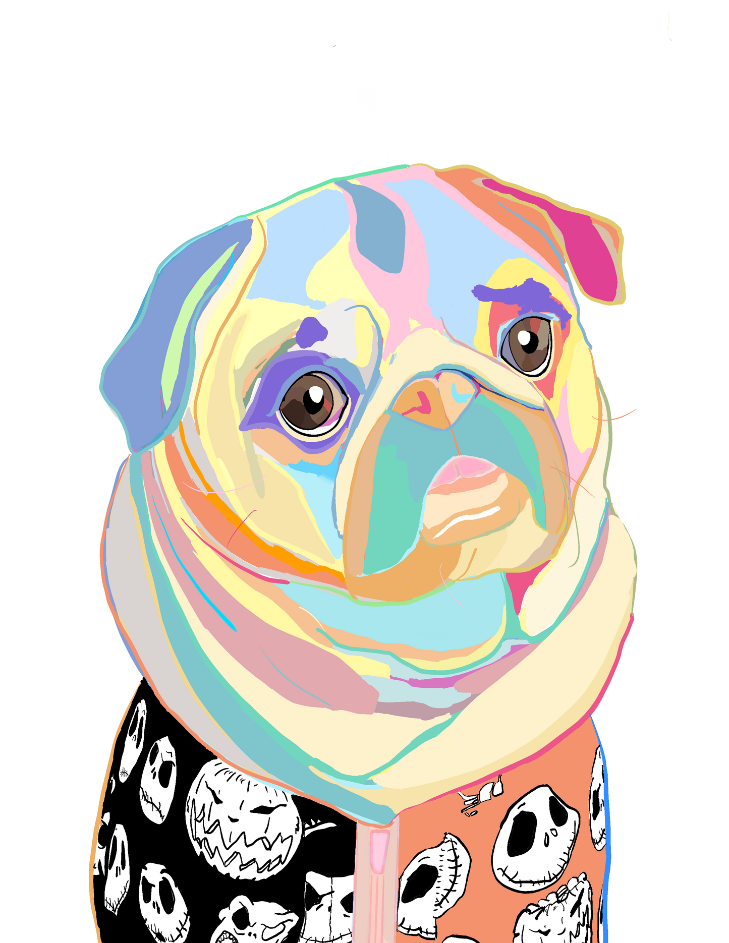 Individual Dog Pop Art Pet Portrait!