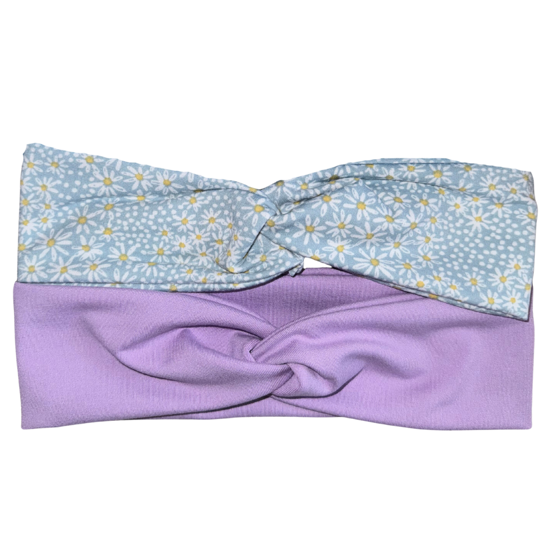 Lavender Fields Boho Twisted Loop Headband Set