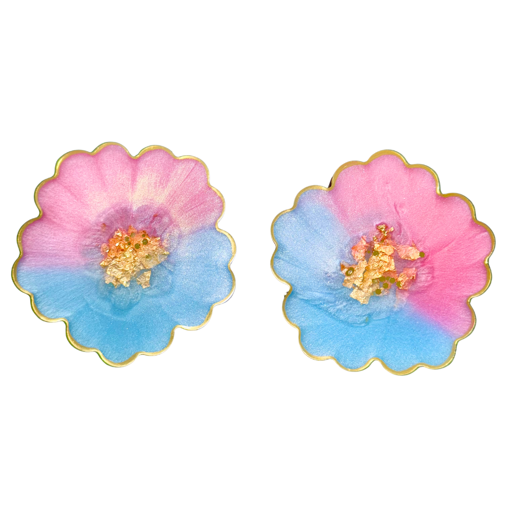 Flower coasters, handmade coasters, personalized coaster set to mix and match, decor