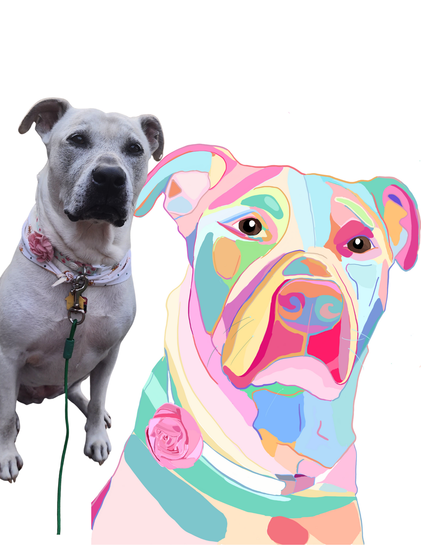 Individual Dog Pop Art Pet Portrait!