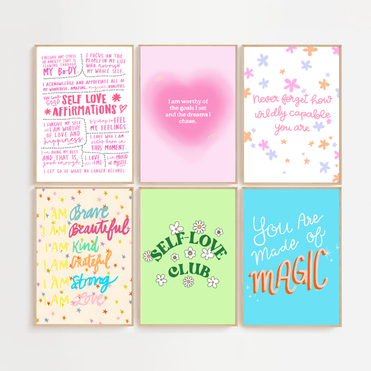 Self Love Club Wall Art Prints