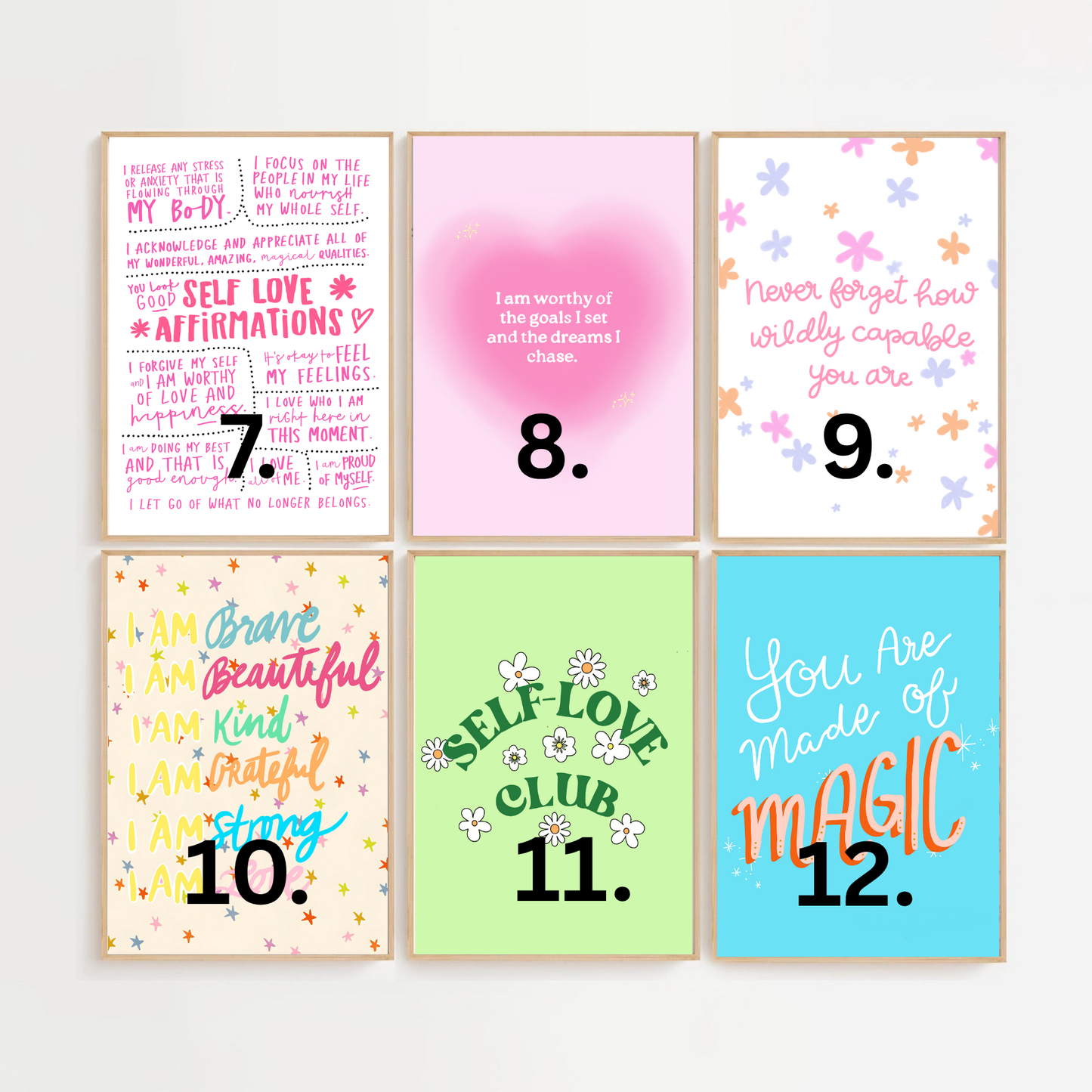 Self Love Club Wall Art Prints