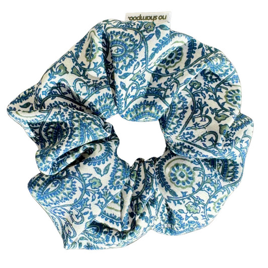 Coral Lagoon Boho Scrunchie