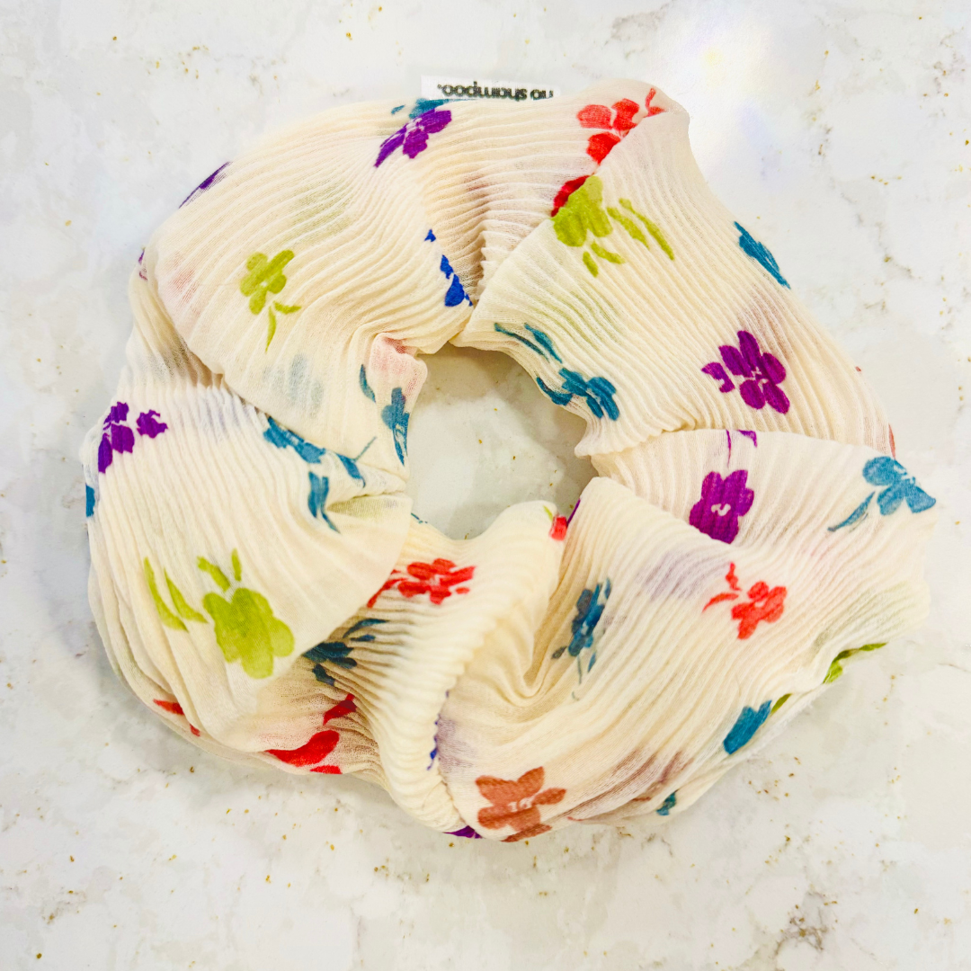 Free Spirit Floral Scrunchie