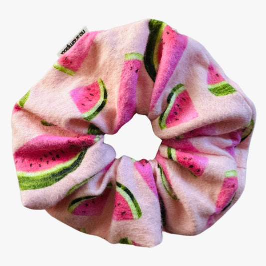 Pink Watermelon Scrunchie