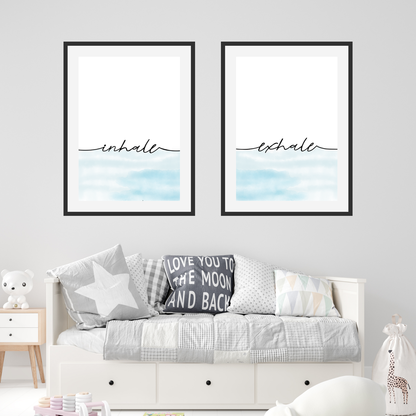 Set of 2 Prints Inhale Exhale