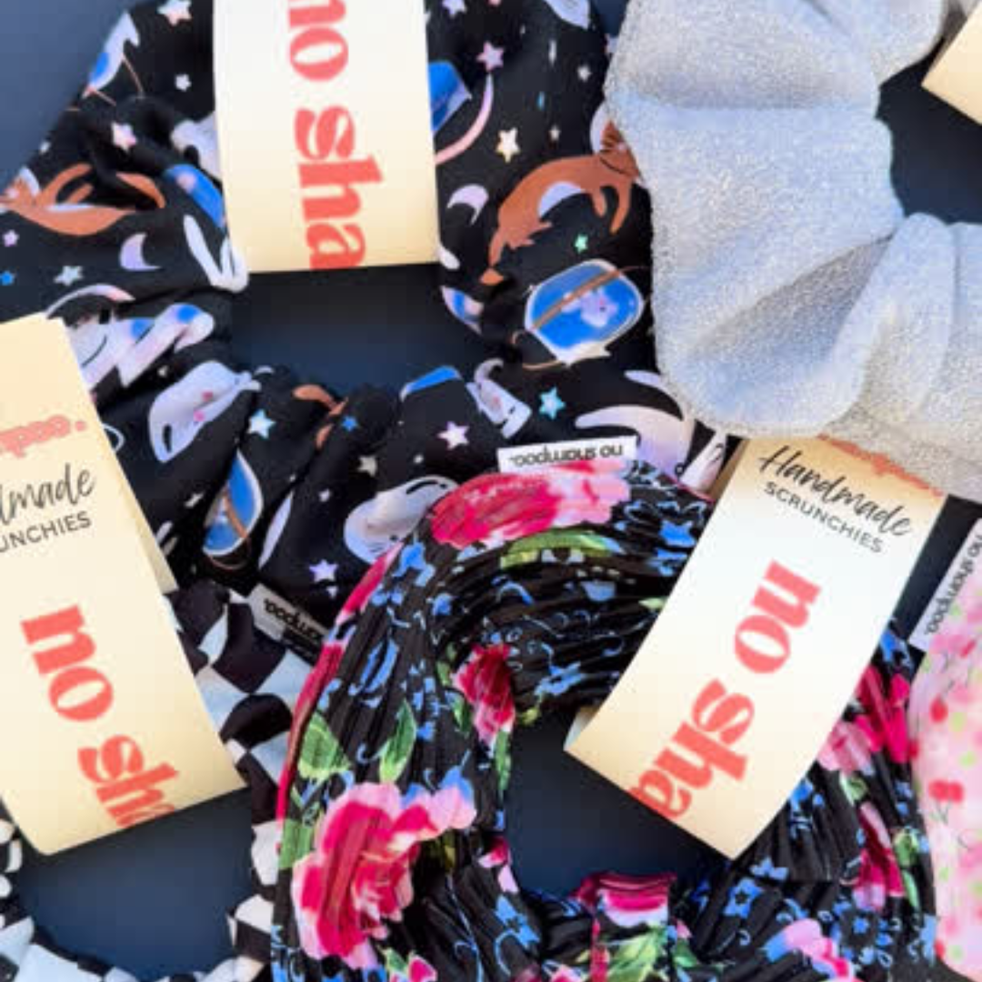 STYLE! by no shampoo - Medium Scrunchies - Crafted for Everyday Glam, Available in a Range of Stylish Colors