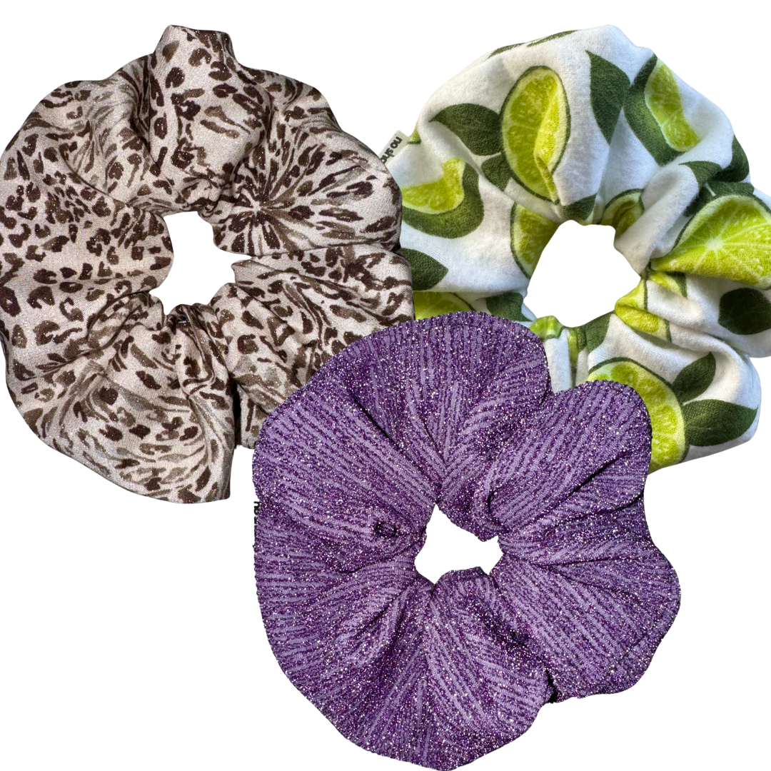 STYLE! by no shampoo - Medium Scrunchies - Crafted for Everyday Glam, Available in a Range of Stylish Colors