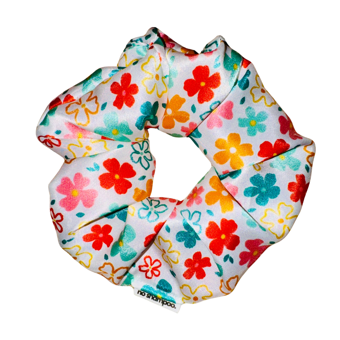 Floral Silky Sleep Scrunchie