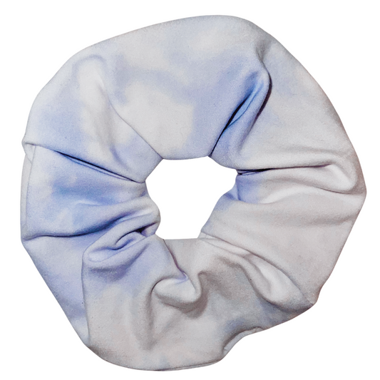 Cloud Print Knit Scrunchie