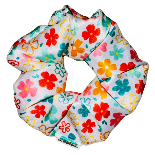 Floral Silky Sleep Scrunchie