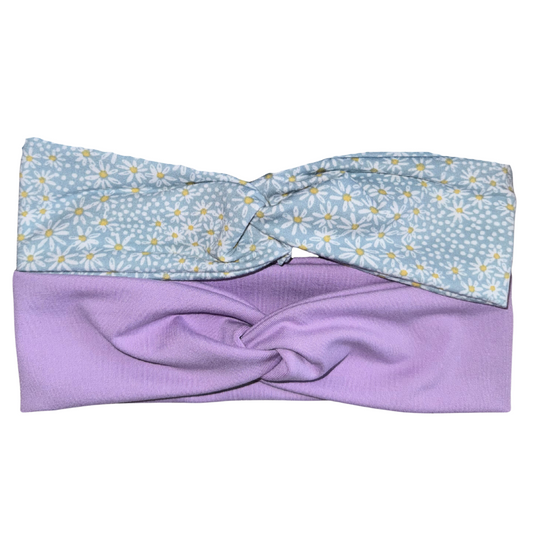 Lavender Fields Boho Twisted Loop Headband Set