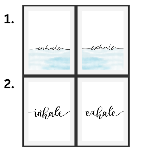 Set of 2 Prints Inhale Exhale